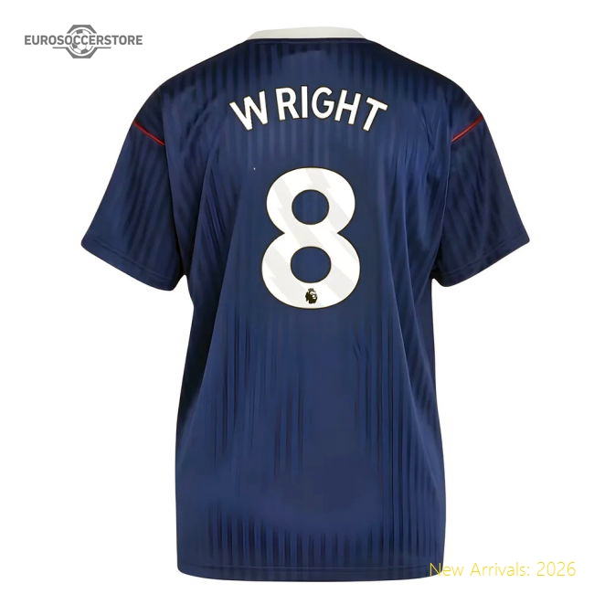 Arsenal Terrace Icons Shirt (Navy) (Wright 8)-Football Jersey Hub