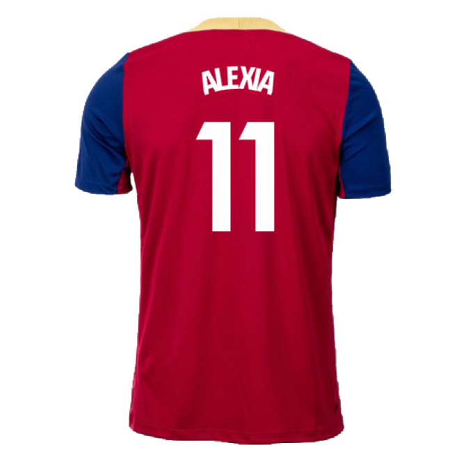 2023-2024 Barcelona Strike Training Shirt (Red) (Alexia 11)-Football Jersey Hub