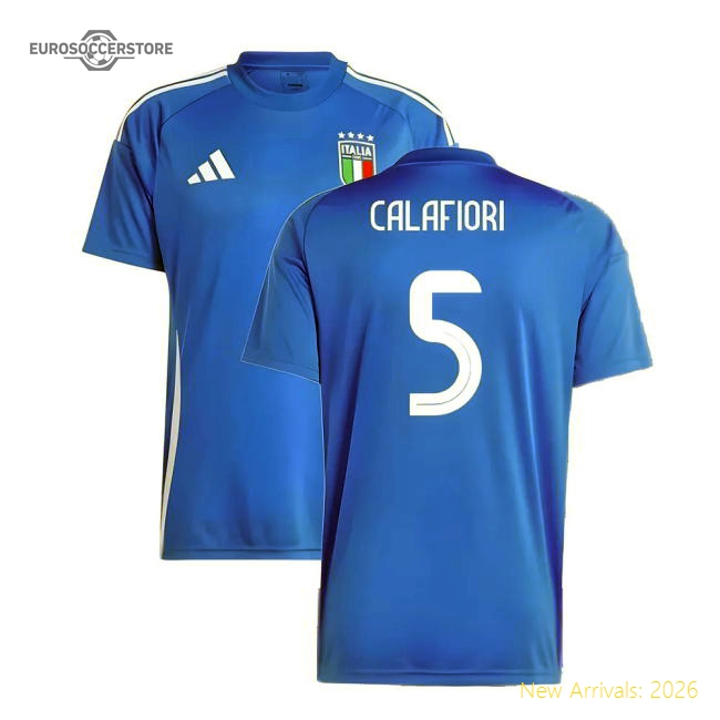 2024-2025 Italy Home Fan Jersey (CALAFIORI 5)-Football Jersey Hub