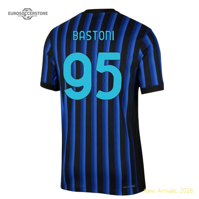 2025-2026 Inter Milan Home Authentic Dri-Fit ADV Shirt (Bastoni 95)-Football Jersey Hub
