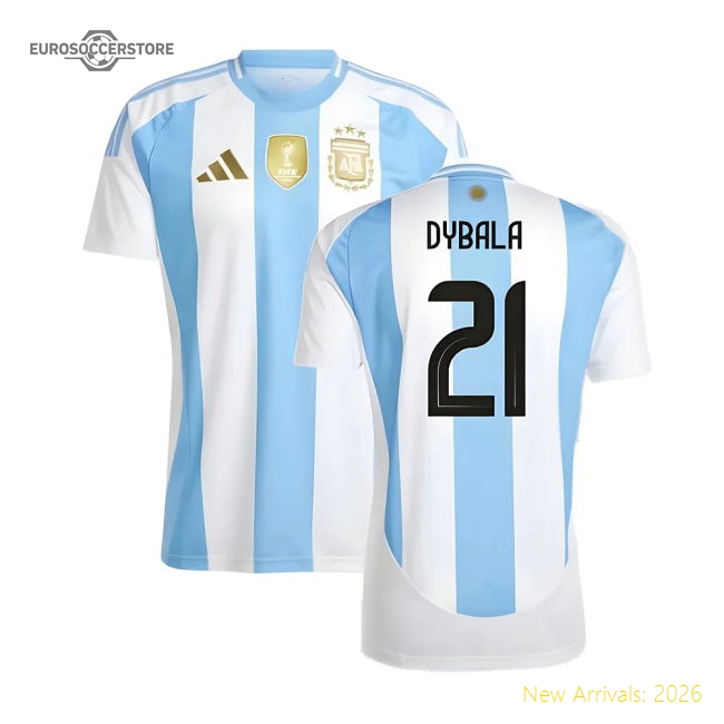 2024-2025 Argentina Home Shirt (DYBALA 21)-Football Jersey Hub