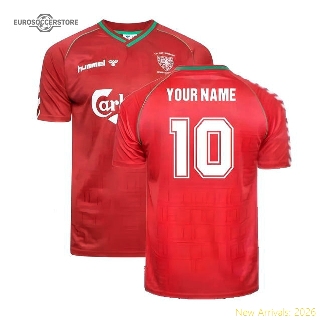 Wimbledon 1988-1989 Away Shirt Your Name Match Day Supporter Wear Red-Football Jersey Hub