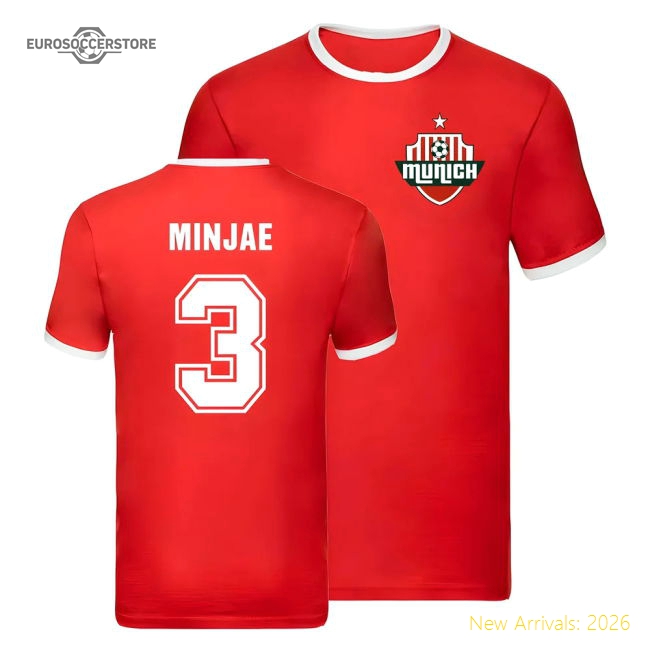 Bayern Munich Ringer T-Shirt (Kim Min Jae 3)-Football Jersey Hub