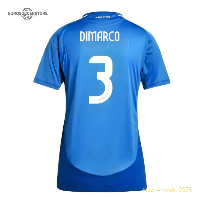 2024-2025 Italy Authentic Home Shirt (Ladies) (DIMARCO 3)-Football Jersey Hub