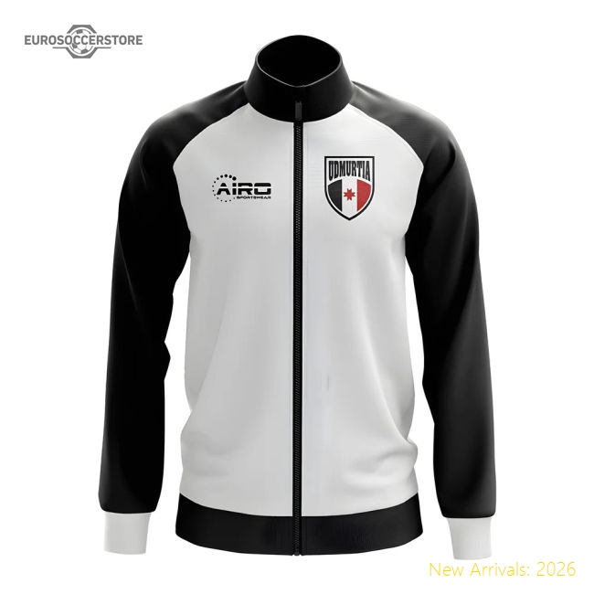 Udmurtia Concept Football Track Jacket (White)-Football Jersey Hub