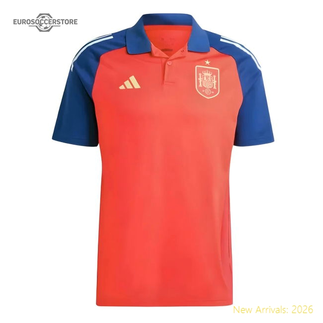 2024-2025 Spain Polo Shirt (Red)-Football Jersey Hub