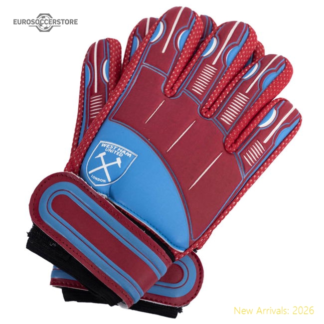 West Ham United FC Delta Goalkeeper Gloves Kids-Football Jersey Hub