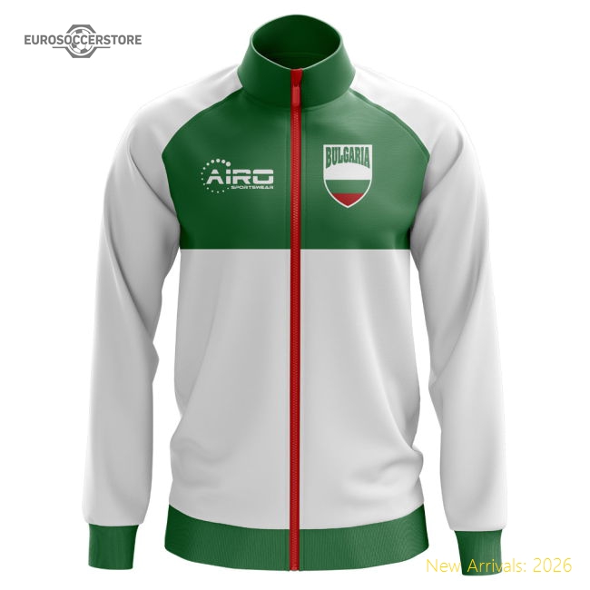 Bulgaria Concept Football Track Jacket (White) - Kids-Football Jersey Hub