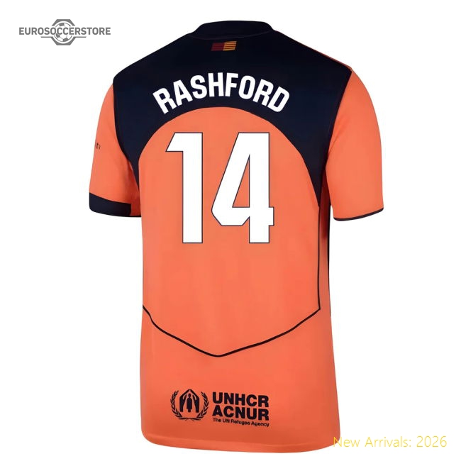 2025-2026 Barcelona Third Shirt (Rashford 14)-Football Jersey Hub
