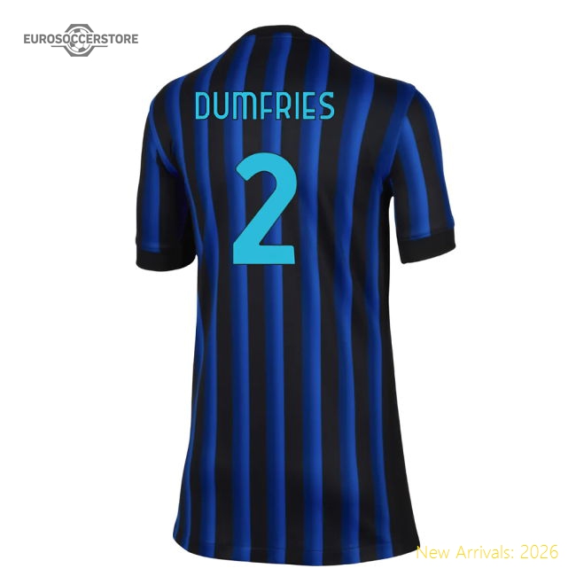 2025-2026 Inter Milan Home Shirt (Kids) (Dumfries 2)-Football Jersey Hub