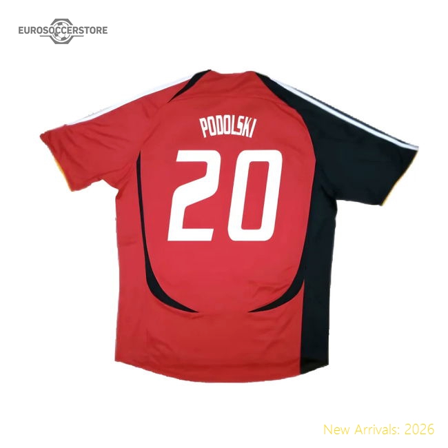 Germany 2005-07 Away Shirt ((Very Good) XL) (Podolski 20)-Football Jersey Hub