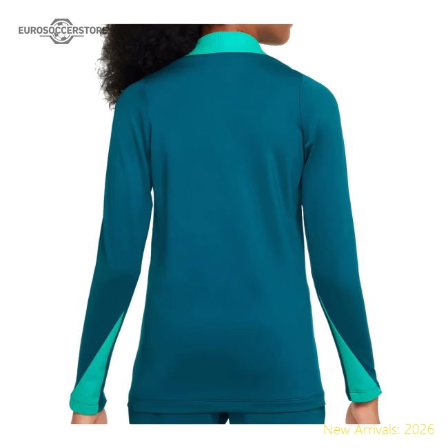 2024-2025 Portugal Dri-FIT Strike Drill Top (Teal) - Kids-Football Jersey Hub