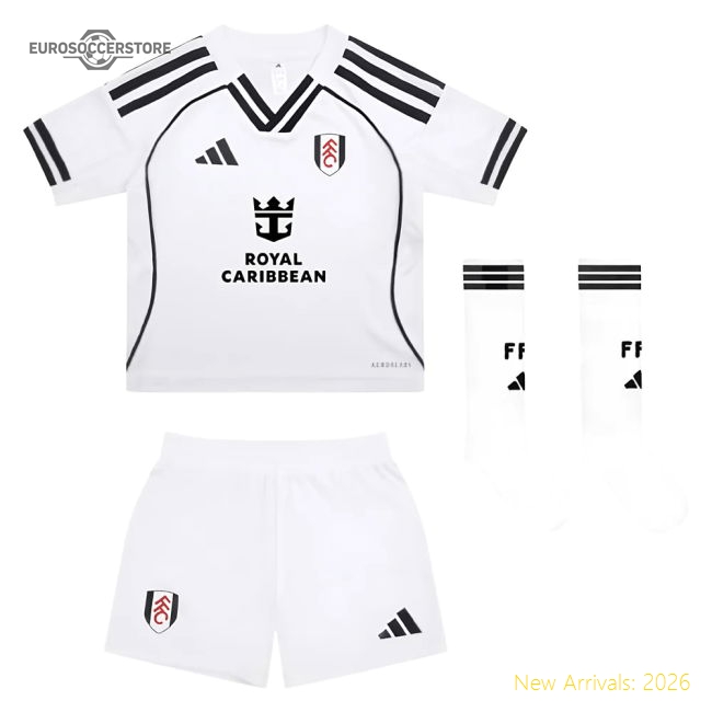 2025-2026 Fulham Home Mini Kit (Your Name)-Football Jersey Hub