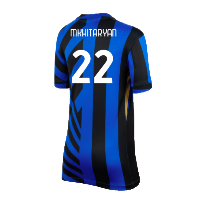 2024-2025 Inter Milan Home Shirt (Kids) (Mkhitaryan 22)-Football Jersey Hub