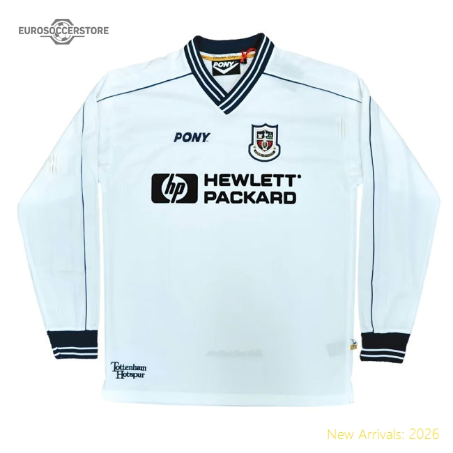 1997-1999 Tottenham Home LS Pony Retro Shirt (Klinsmann 33)-Football Jersey Hub