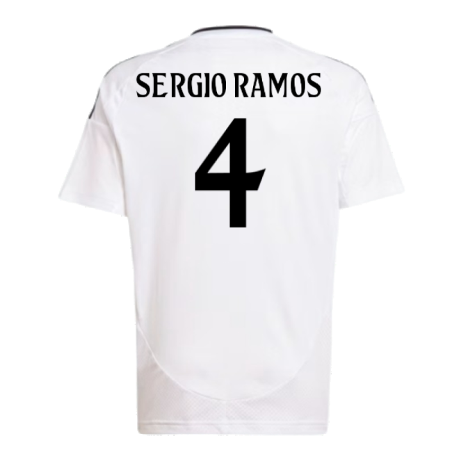 2024-2025 Real Madrid Home Shirt (Kids) (Sergio Ramos 4)-Football Jersey Hub