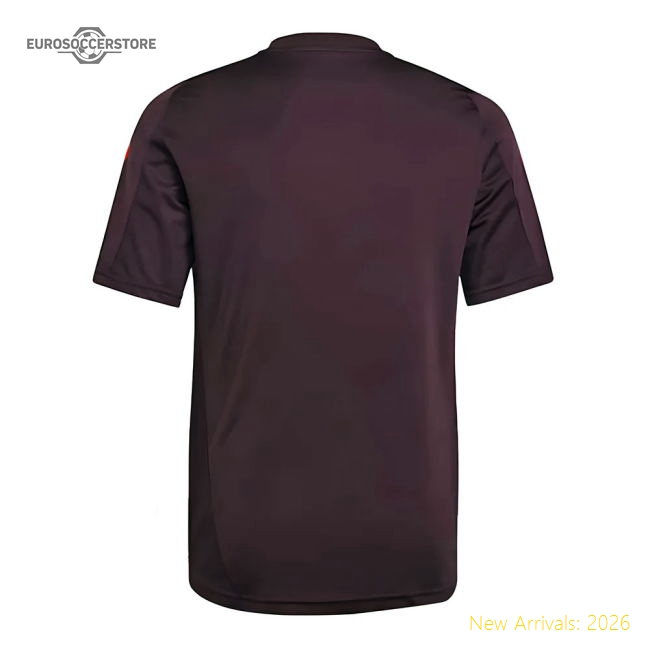 2024-2025 Bayern Munich Training Shirt (Shadow Maroon) - Kids (Lewandowski 9)-Football Jersey Hub