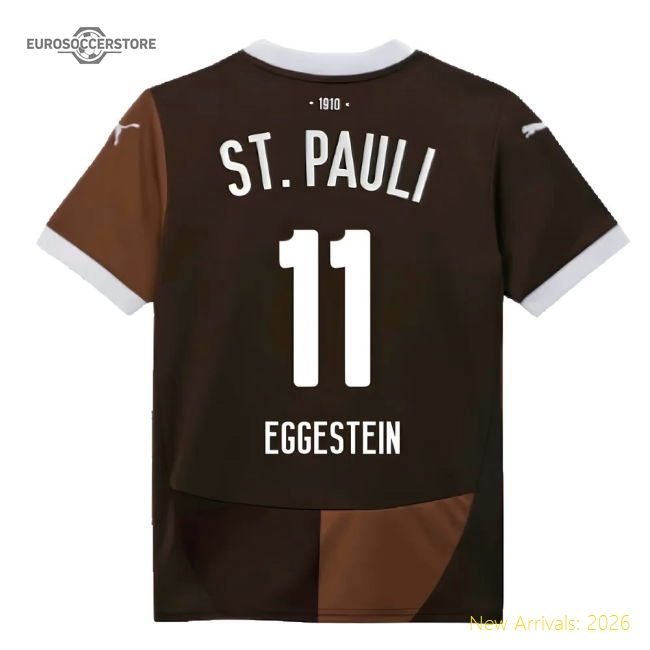 2024-2025 St Pauli Home Shirt (Kids) (Eggestein 11)-Football Jersey Hub