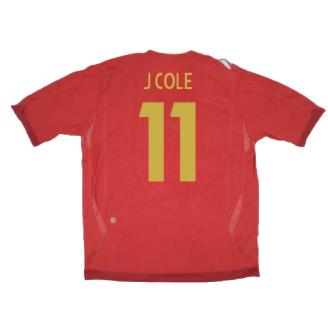 England 2006-08 Away Shirt (XLB 158cm) (Excellent) (J COLE 11)-Football Jersey Hub
