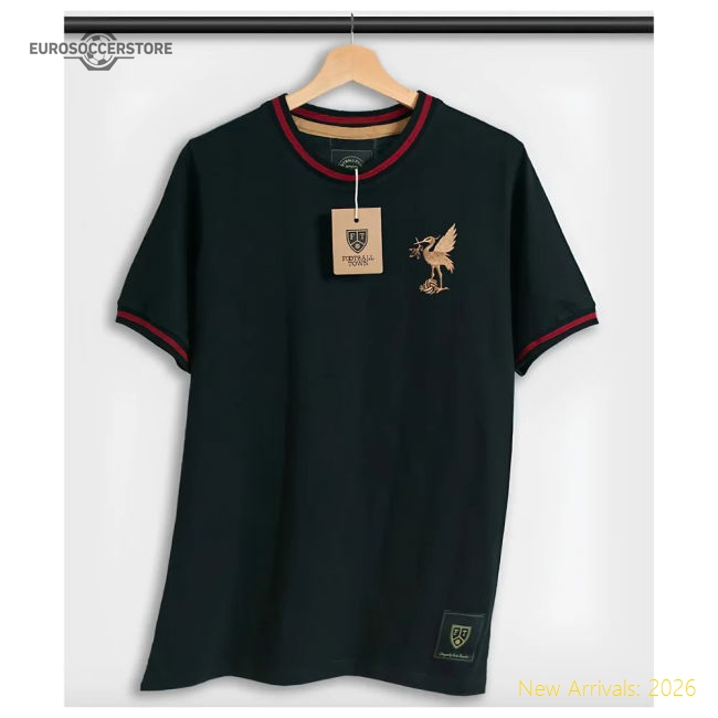 Liverpool The Bird Black Retro Football Shirt-Football Jersey Hub