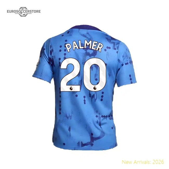 2024-2025 Chelsea Academy Pro Pre-Match Shirt (Blue) (Palmer 20)-Football Jersey Hub