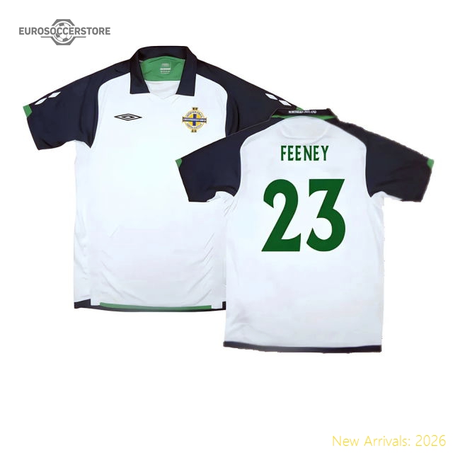 Northern Ireland 2009-10 Away Shirt ((Very Good) XL) (Feeney 23)-Football Jersey Hub