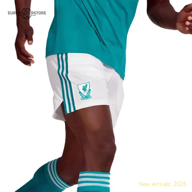 2025-2026 Liverpool Third Shorts (White)-Football Jersey Hub