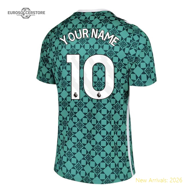 2025-2026 Sunderland Home Goalkeeper Shirt (Green) (Your Name)-Football Jersey Hub