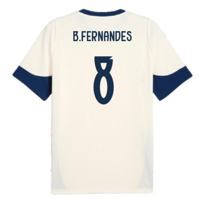 2025-2026 Portugal Training Jersey (Sugared Almond) (B.Fernandes 8)-Football Jersey Hub