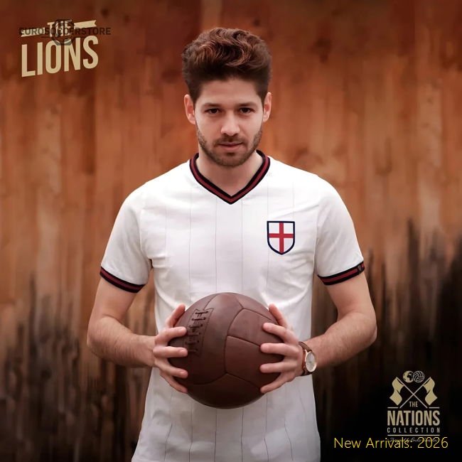 Vintage England The Lions Soccer Jersey-Football Jersey Hub