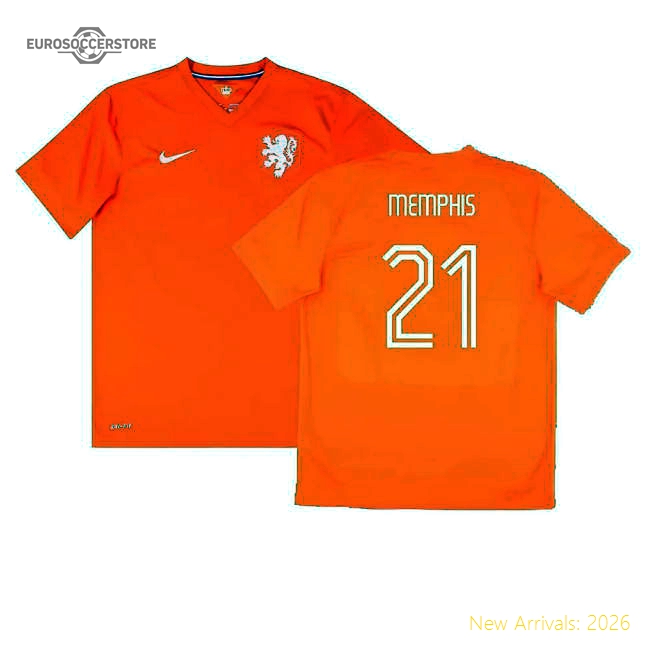 Holland 2014-15 Home Shirt (Good) (Memphis 21)-Football Jersey Hub