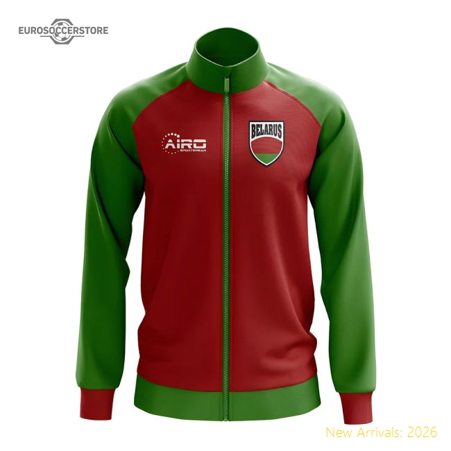 Belarus Concept Football Track Jacket (Red) - Kids-Football Jersey Hub