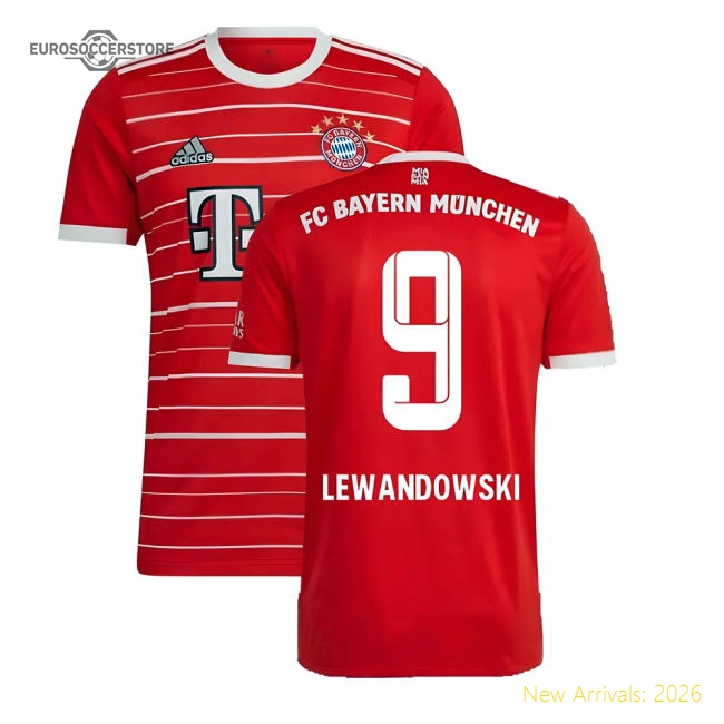2022-2023 Bayern Munich Home Shirt (Kids) (LEWANDOWSKI 9)-Football Jersey Hub