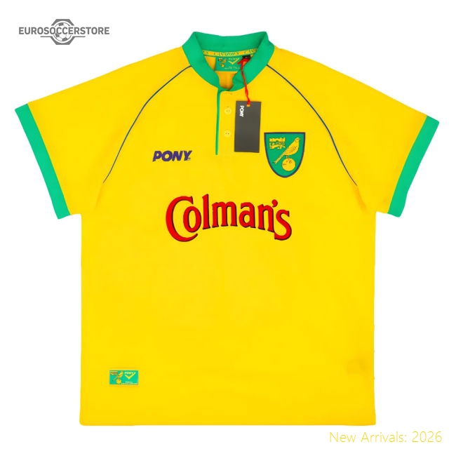 1997-1999 Norwich City Home Pony Reissue Shirt (Your Name)-Football Jersey Hub