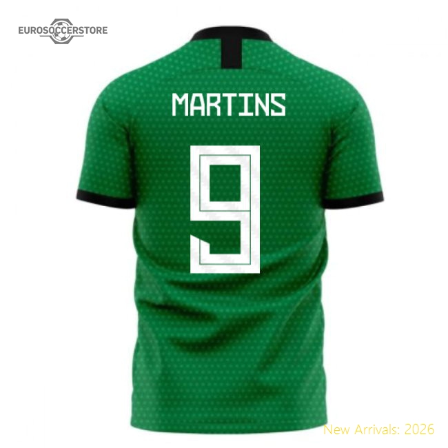 Nigeria 2025-2026 Home Concept Football Kit (Libero) (MARTINS 9)-Football Jersey Hub