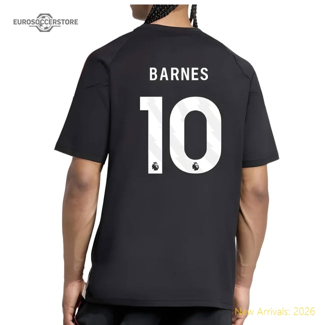 2025-2026 Liverpool Training Tee (Black) (Barnes 10)-Football Jersey Hub