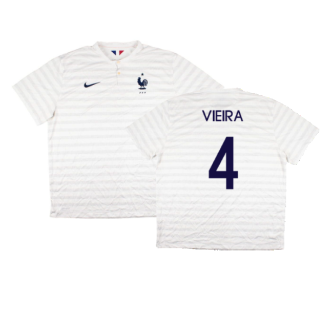 France 2014-15 Away Shirt ((Very Good) XXL) (Vieira 4)-Football Jersey Hub