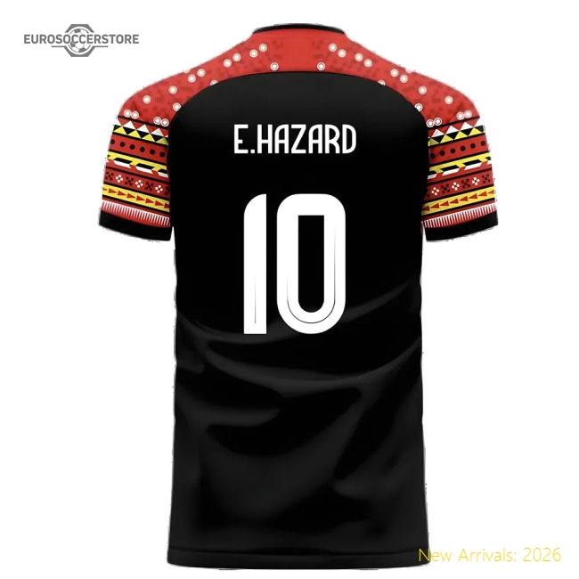 Belgium 2024-2025 Away Concept Football Kit (Libero) (7-8y) (BNWT) (E.Hazard 10)-Football Jersey Hub