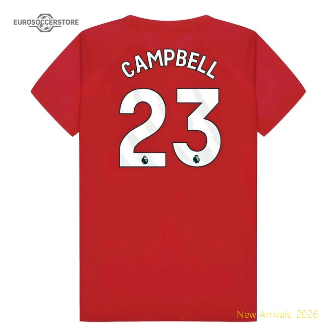 Arsenal Poly T-Shirt (Red) - Kids (Campbell 23)-Football Jersey Hub