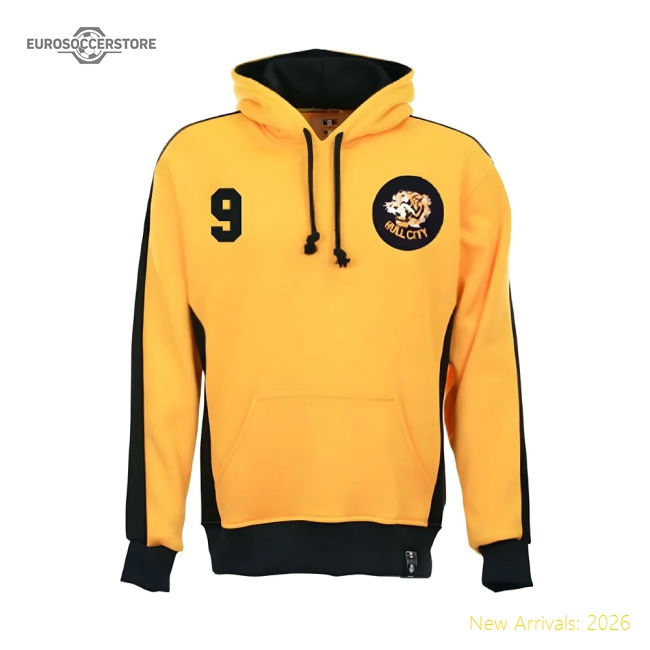 Hull City Number 9 Retro Hoodie-Football Jersey Hub