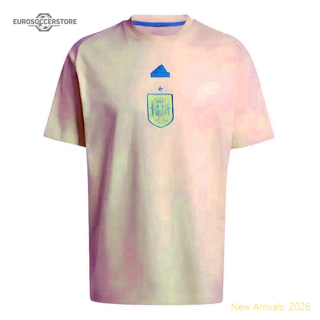 2024-2025 Spain Travel Tee (Yellow)-Football Jersey Hub