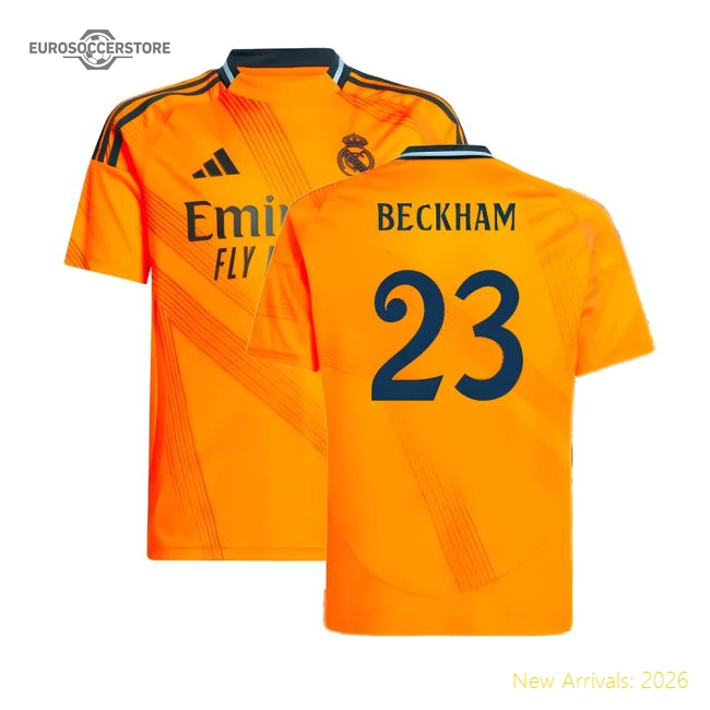 2024-2025 Real Madrid Away Shirt (Kids) (Beckham 23)-Football Jersey Hub