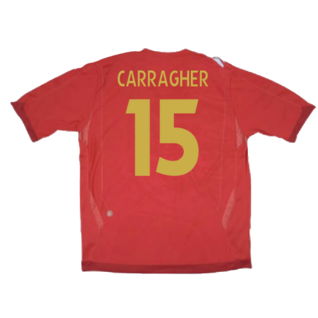 England 2006-08 Away Shirt (XLB 158cm) (Excellent) (CARRAGHER 15)-Football Jersey Hub