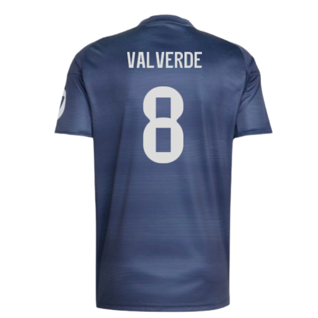 2025-2026 Real Madrid Away Shirt (Valverde 8)-Football Jersey Hub