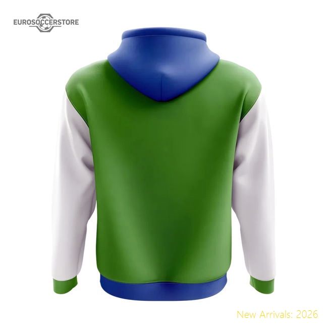 Sierra Leone Concept Country Football Hoody (Green)-Football Jersey Hub