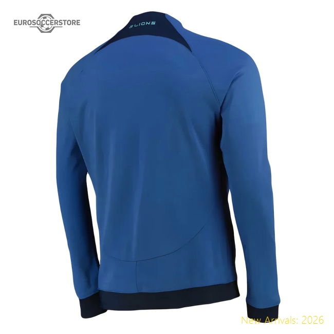 2022-2023 England Academy Pro Anthem Jacket (Blue)-Football Jersey Hub