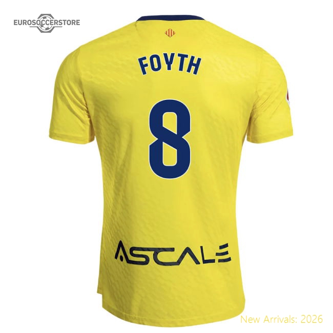 2025-2026 Villarreal Home Shirt (Foyth 8)-Football Jersey Hub