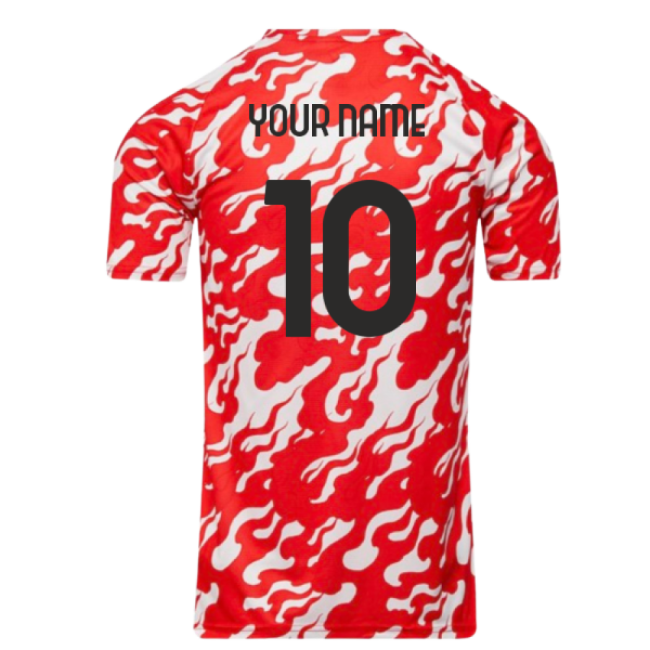 2025-2026 AC Milan Warm Up Jersey (White) (Your Name)-Football Jersey Hub