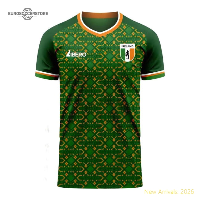Ireland 2025-2026 Home Concept Football Kit (Libero) - Womens-Football Jersey Hub