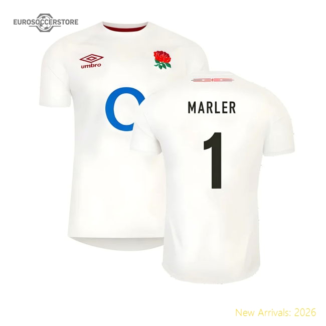 2023-2024 England Rugby Home Shirt (Marler 1)-Football Jersey Hub
